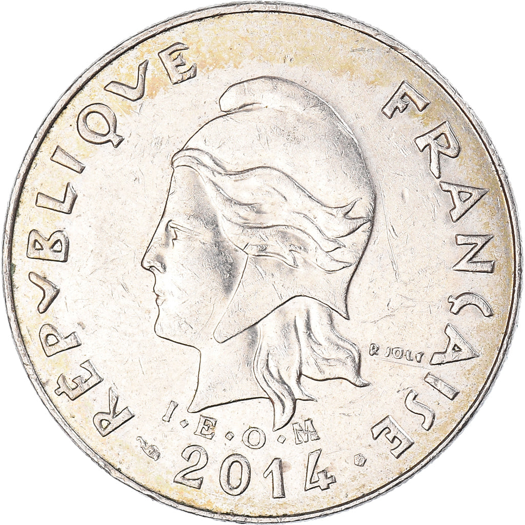 Moneta, Nuova Caledonia, 20 Francs, 2014