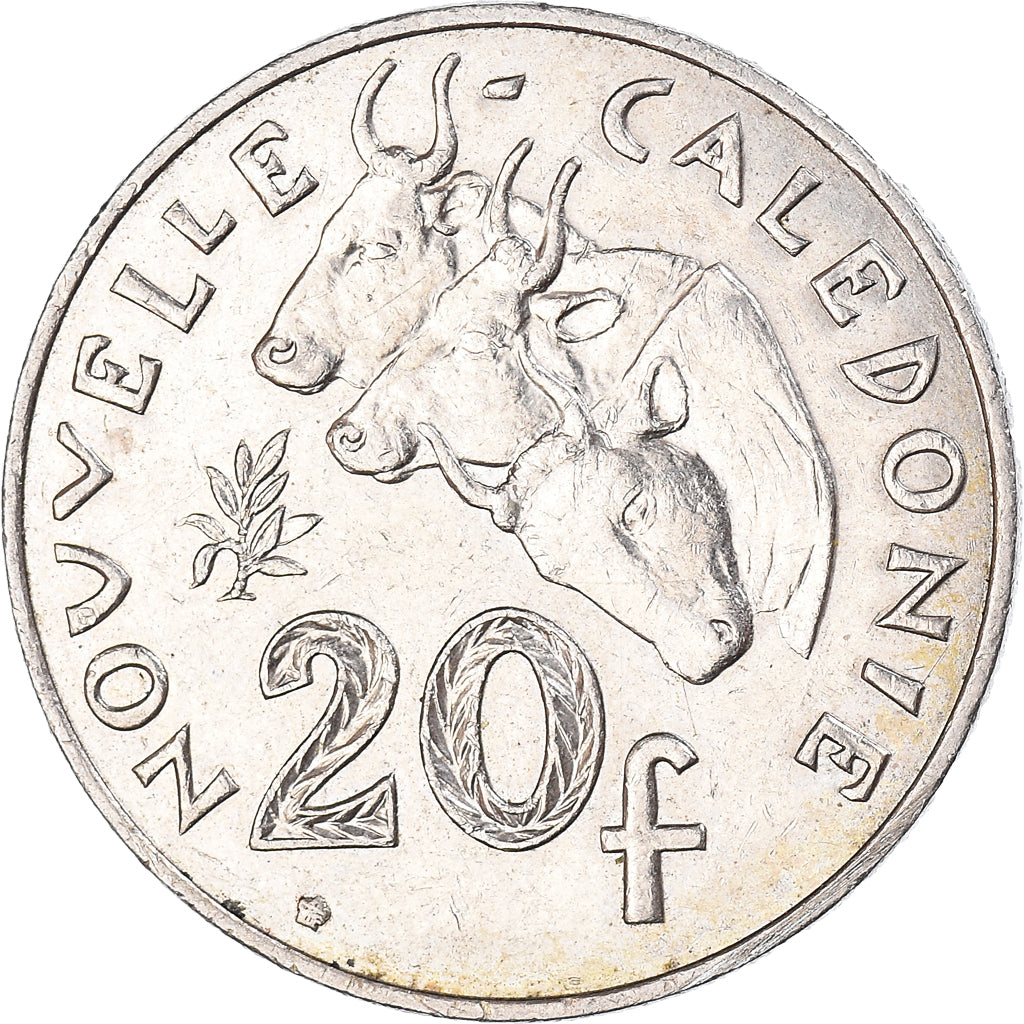 Moneta, Nuova Caledonia, 20 Francs, 2014