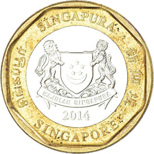 Coin, Singapore, Dollar, 2014