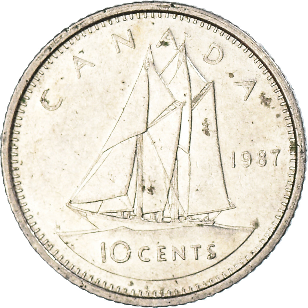 Moneta, Canada, 10 Cents, 1987