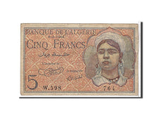 Algeria, 5 Francs, 1944, KM #94a, EF(40-45), W598764