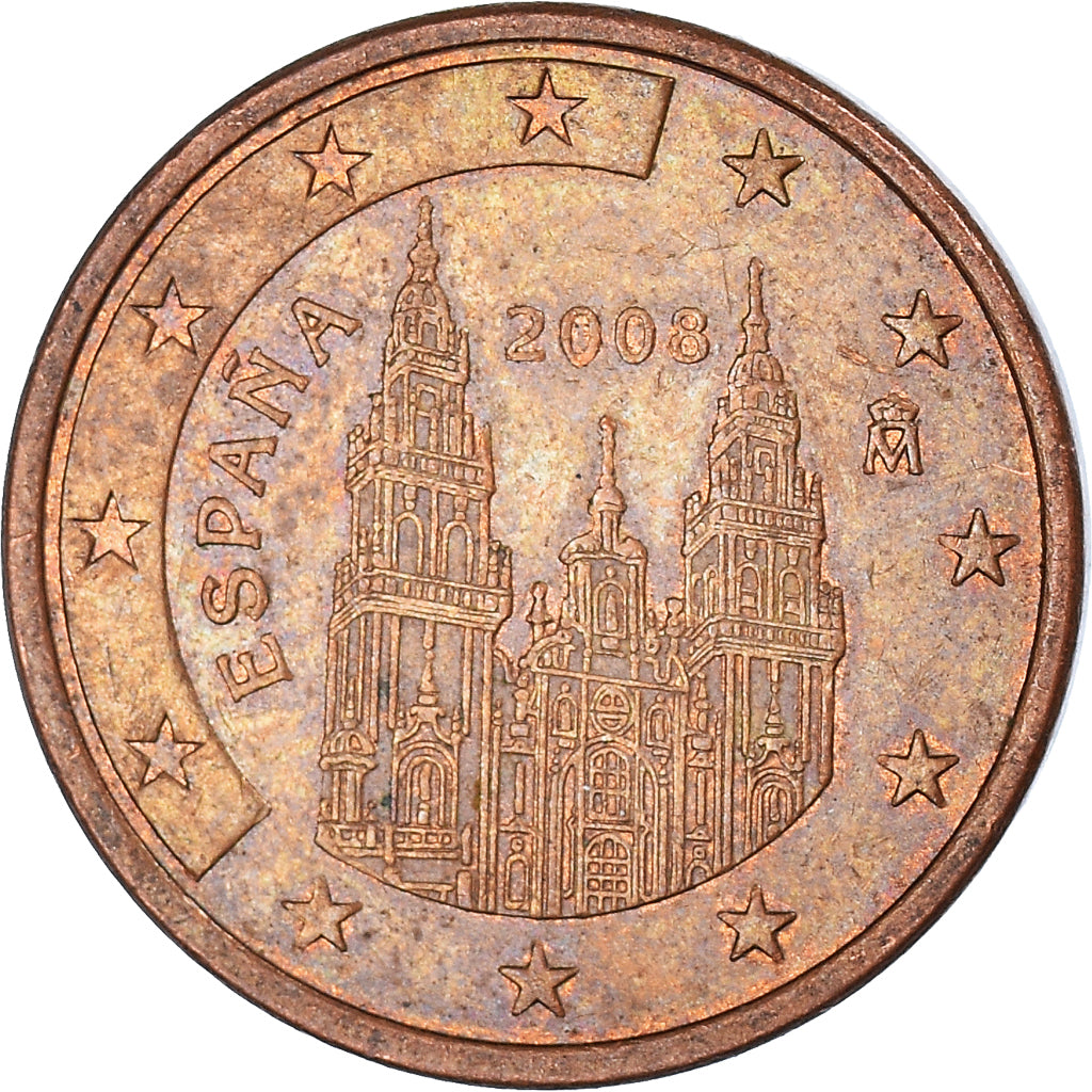 Münze, Spanien, 5 Euro Cent, 2008