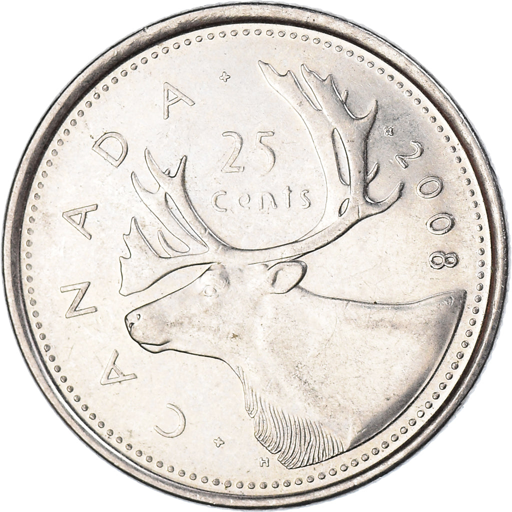 Münze, Kanada, 25 Cents, 2008