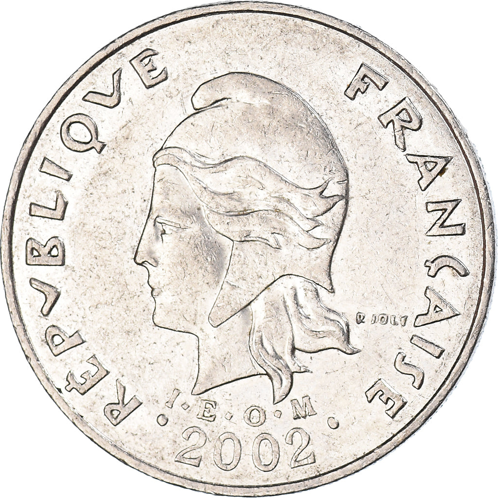 Coin, New Caledonia, 20 Francs, 2002
