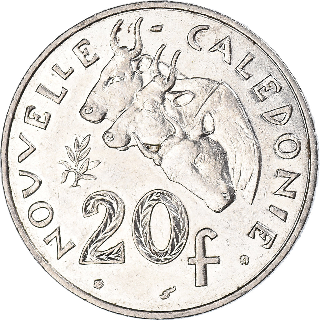 Coin, New Caledonia, 20 Francs, 2002