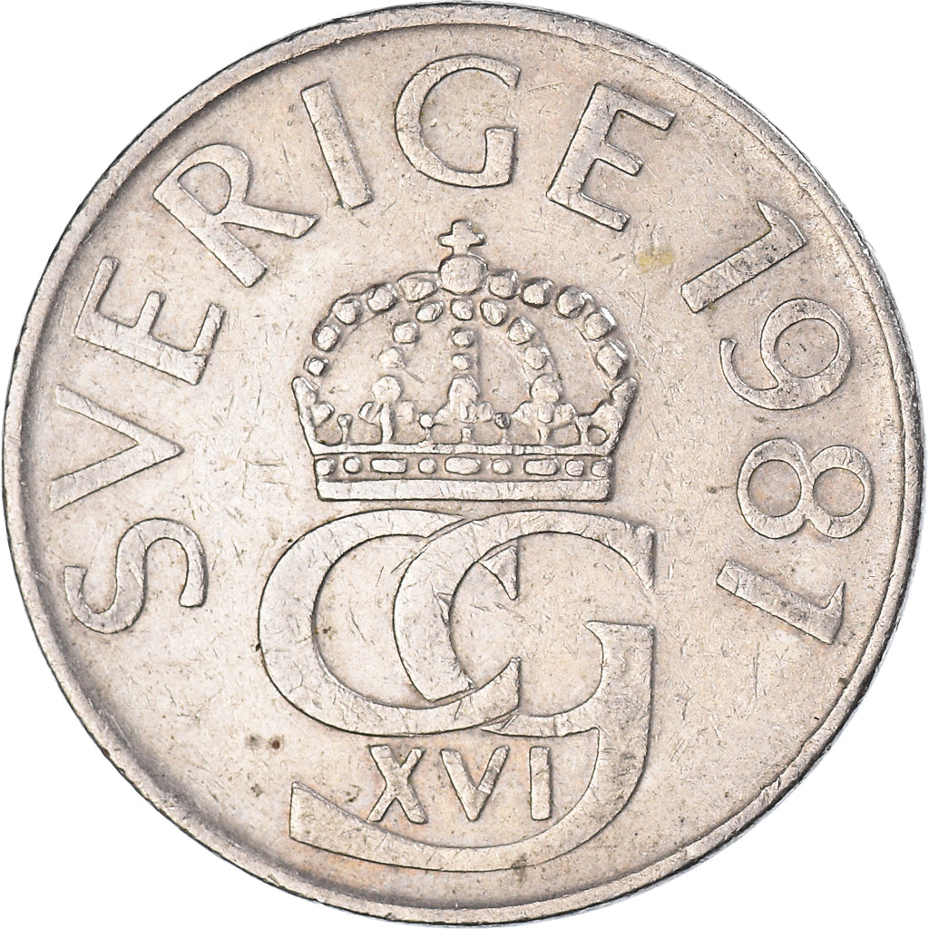Coin, Sweden, 5 Kronor, 1987
