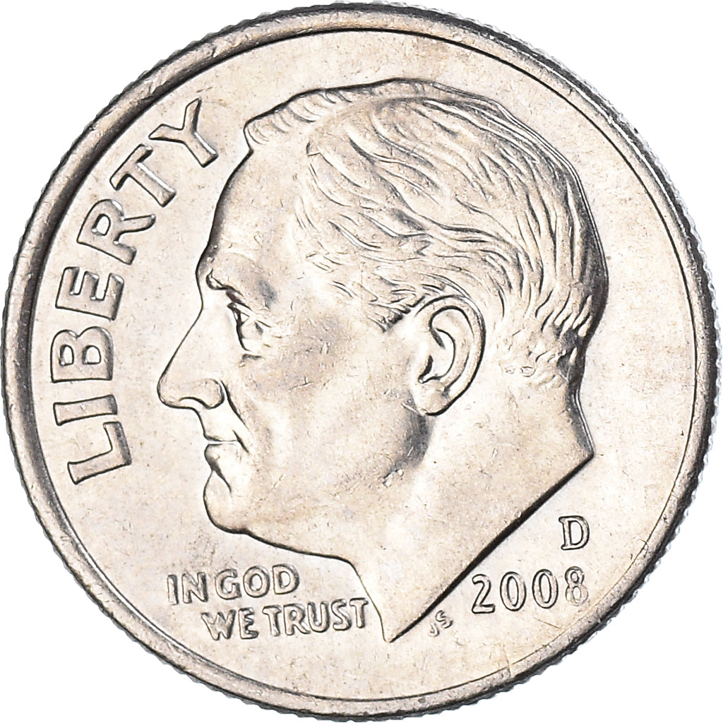 Moeda, Estados Unidos da América, Dime, 2008