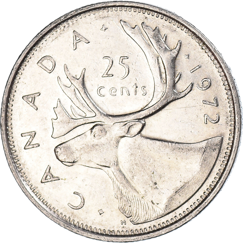 Moneta, Canada, 25 Cents, 1972