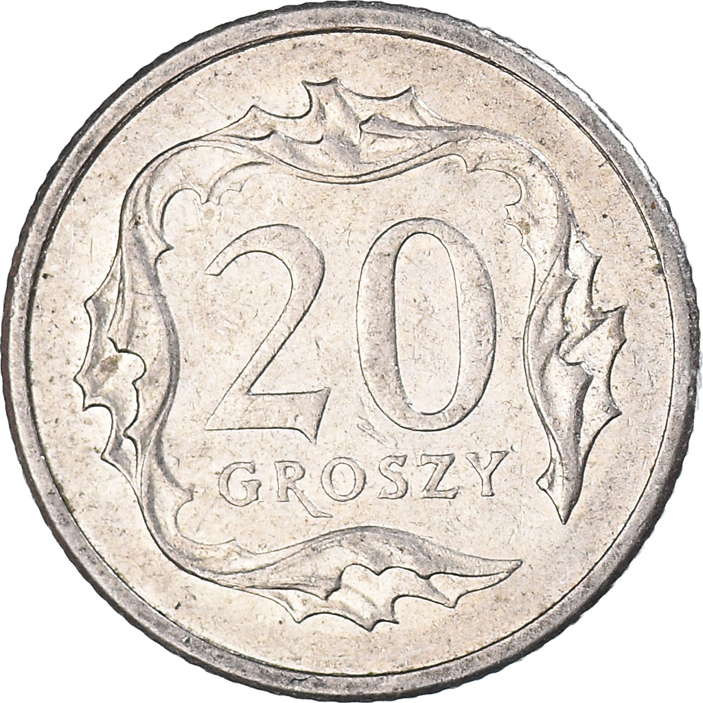 Moneta, Polonia, 20 Groszy, 2002