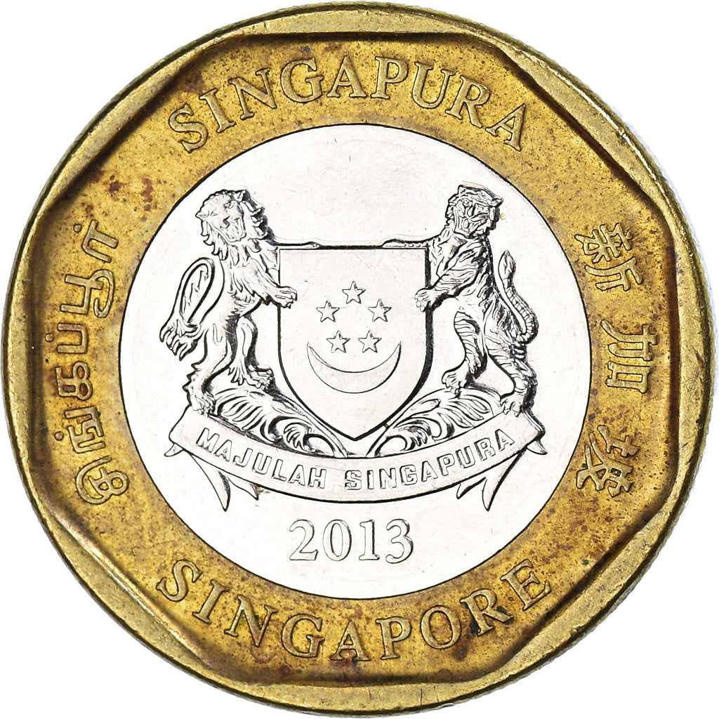 Münze, Singapur, Dollar, 2013