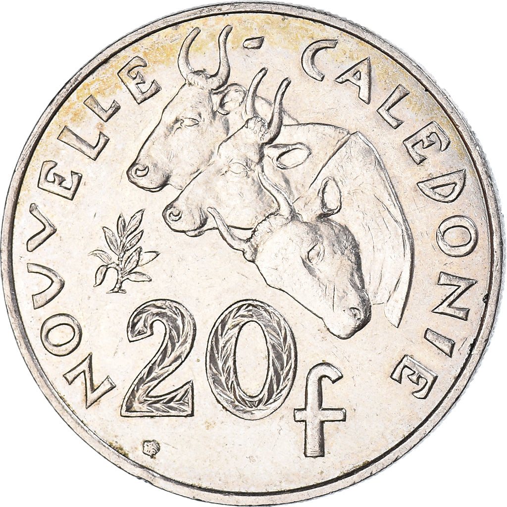 Coin, New Caledonia, 20 Francs, 2015