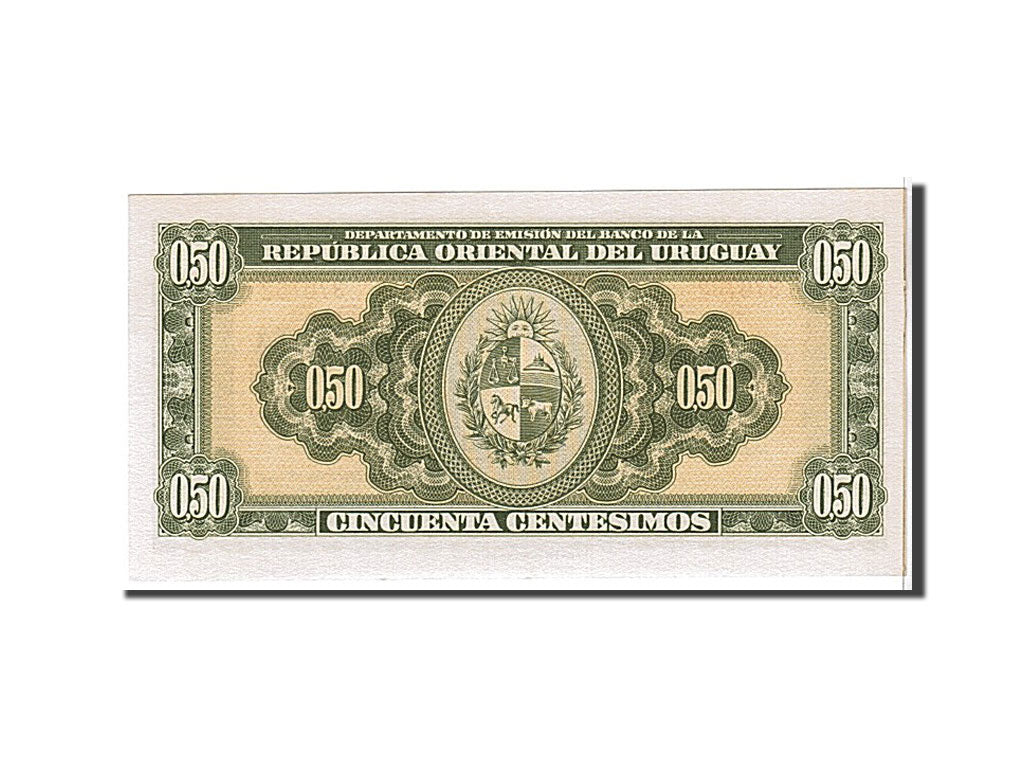 Uruguay, 50 Centesimos, 1939, KM #34, UNC(65-70), 370702