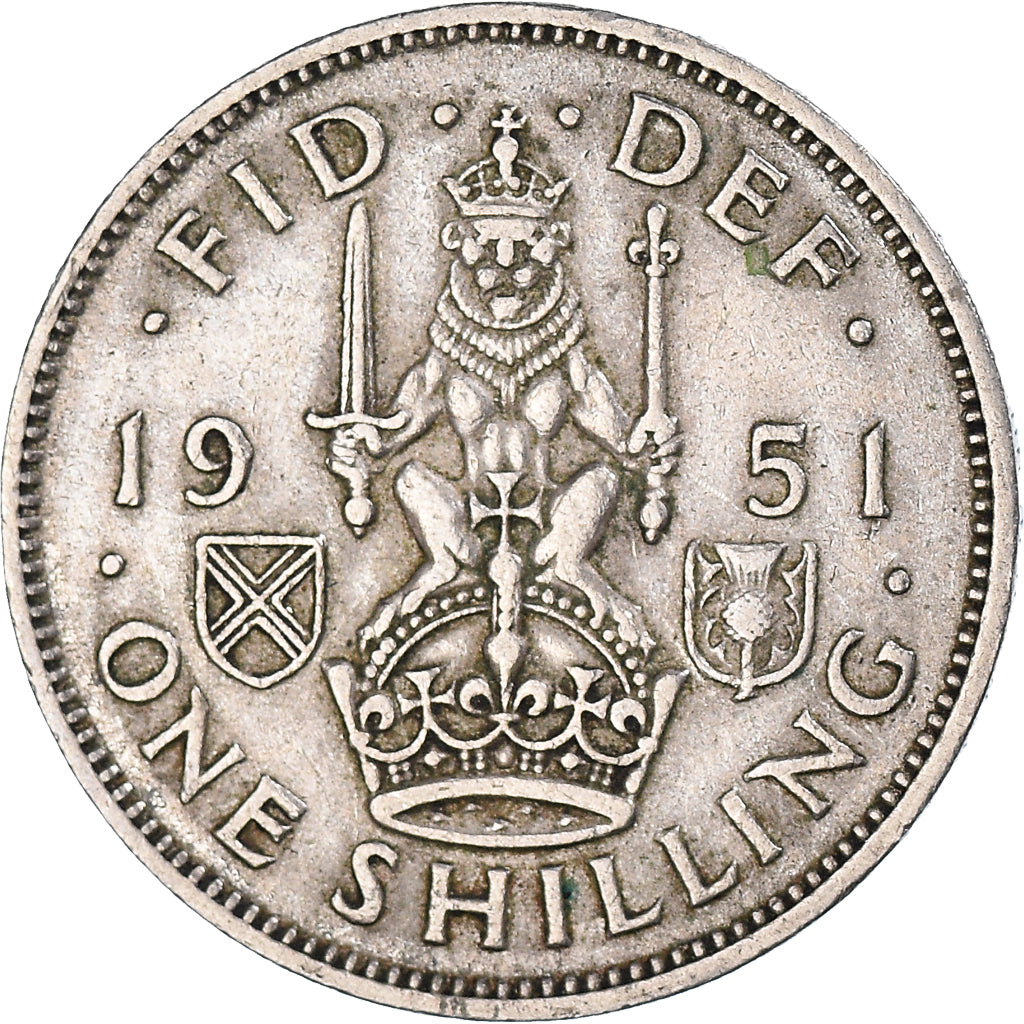 Monnaie, Grande-Bretagne, Shilling, 1951