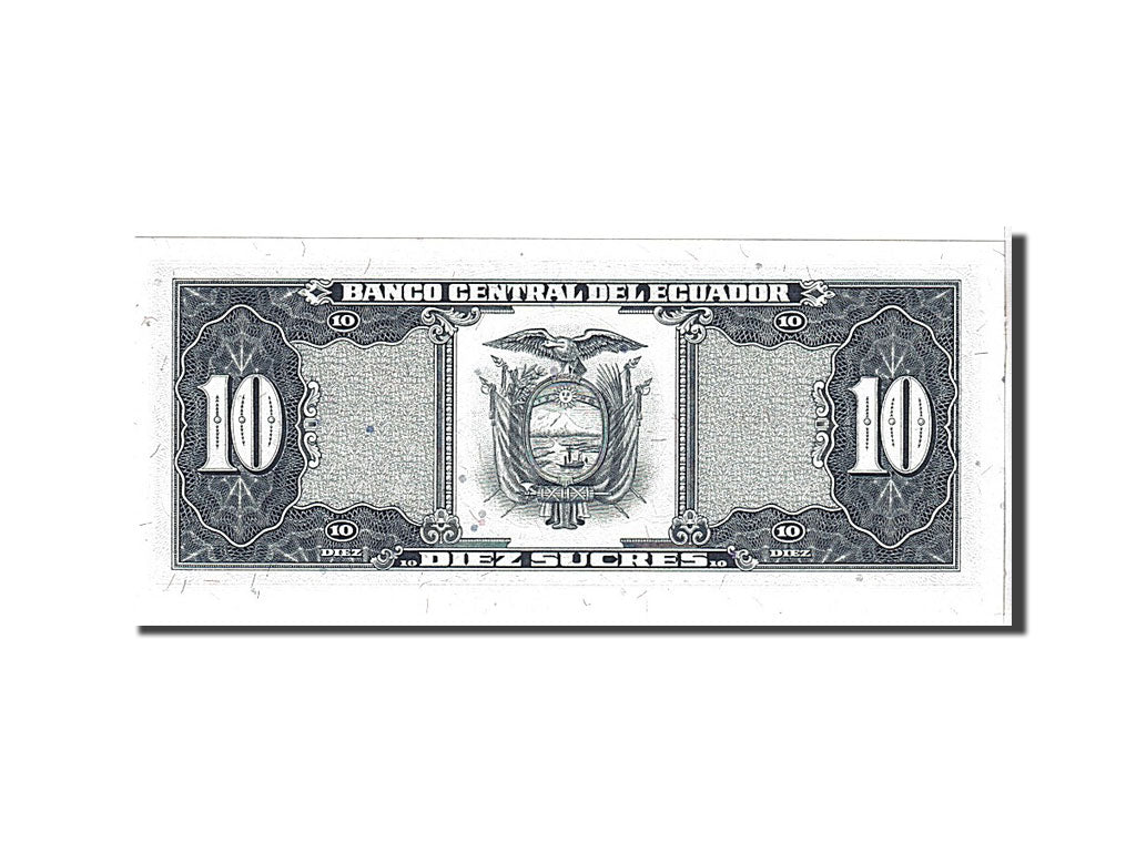 Banknote, Ecuador, 10 Sucres, 1988, KM:121, UNC(65-70)