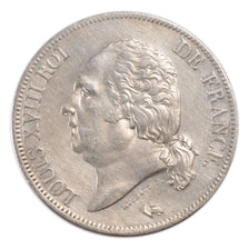 Francia, Louis XVIII, Louis XVIII, 5 Francs, 1822, Paris, SPL, Argento, Gadou...