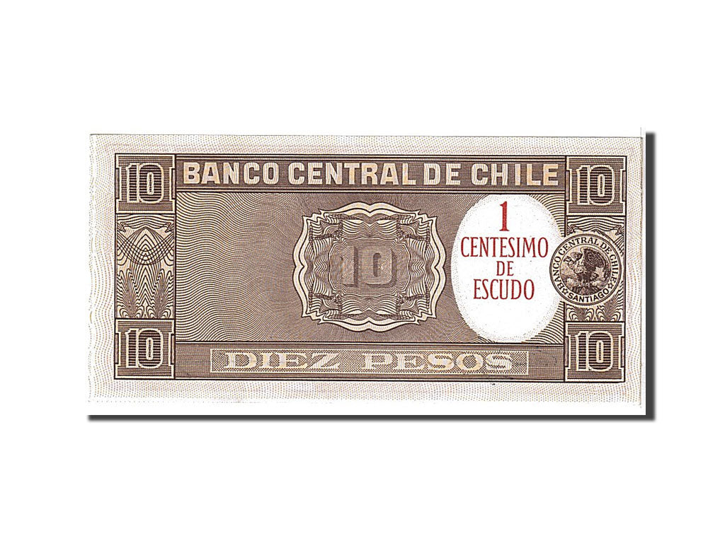 Chile, 1 Centesimo on 10 Pesos, 1960, KM #125, UNC(65-70), F11129244174