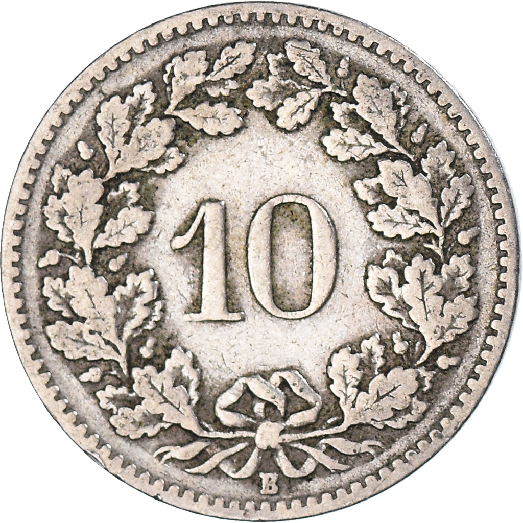 Moneda, Suiza, 10 Rappen, 1906