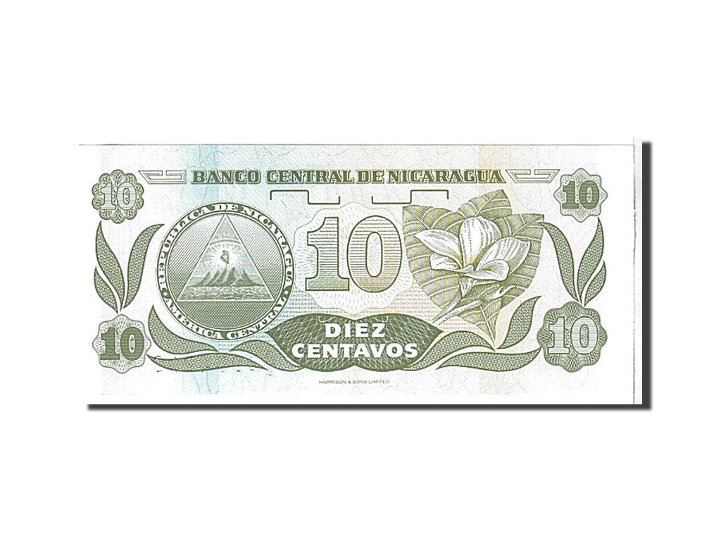 Banknote, Nicaragua, 10 Centavos, 1991, KM:169a, UNC(65-70)
