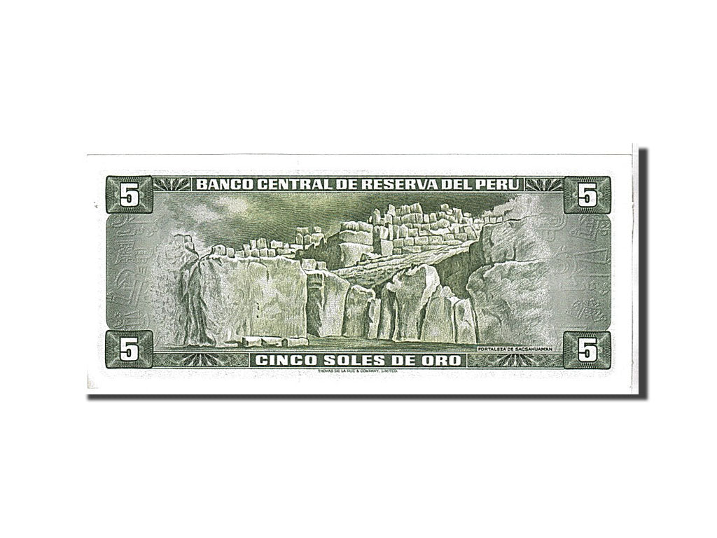 Billete, 5 Soles De Oro, 1974, Perú, KM:99c, UNC