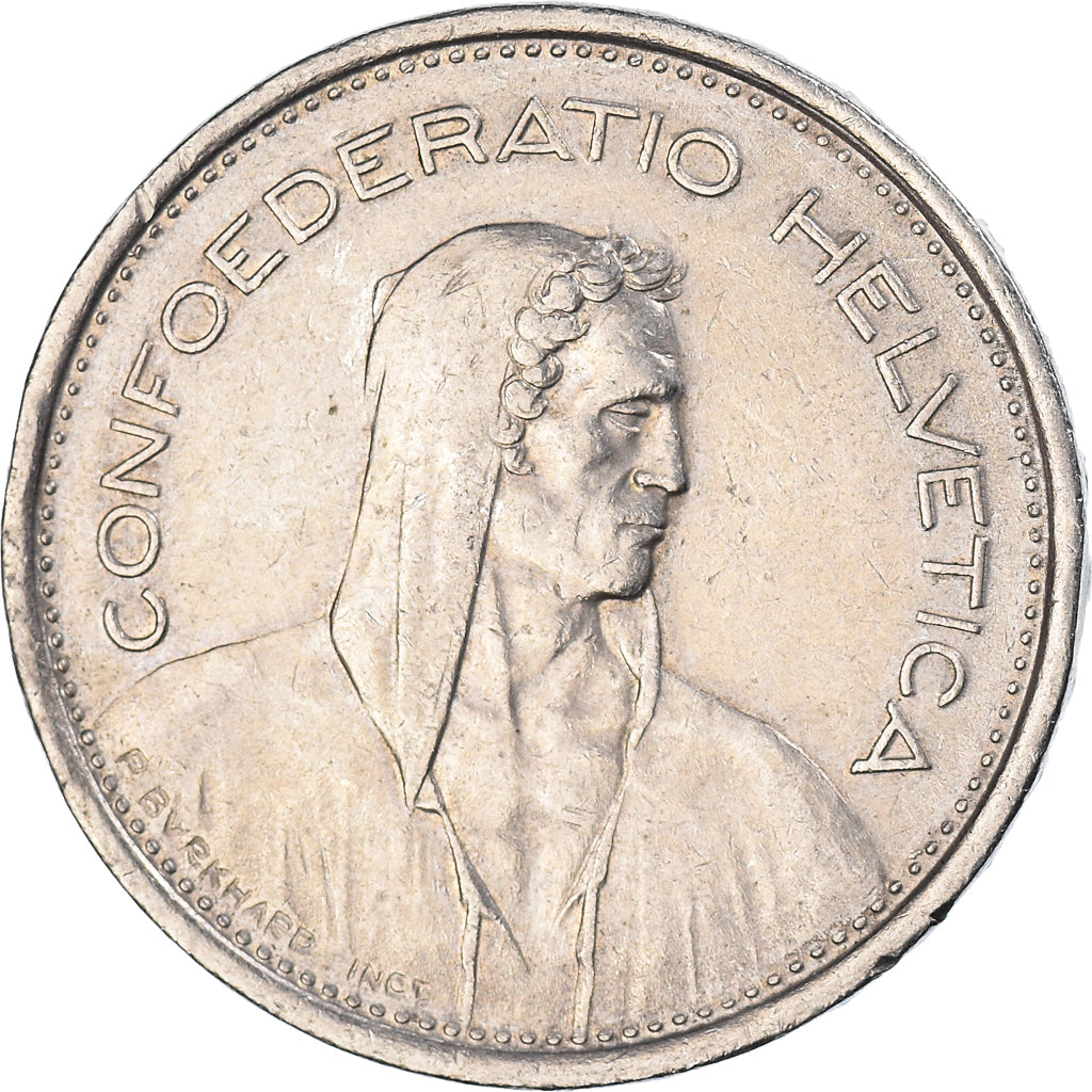 Moneda, Suiza, 5 Francs, 1968