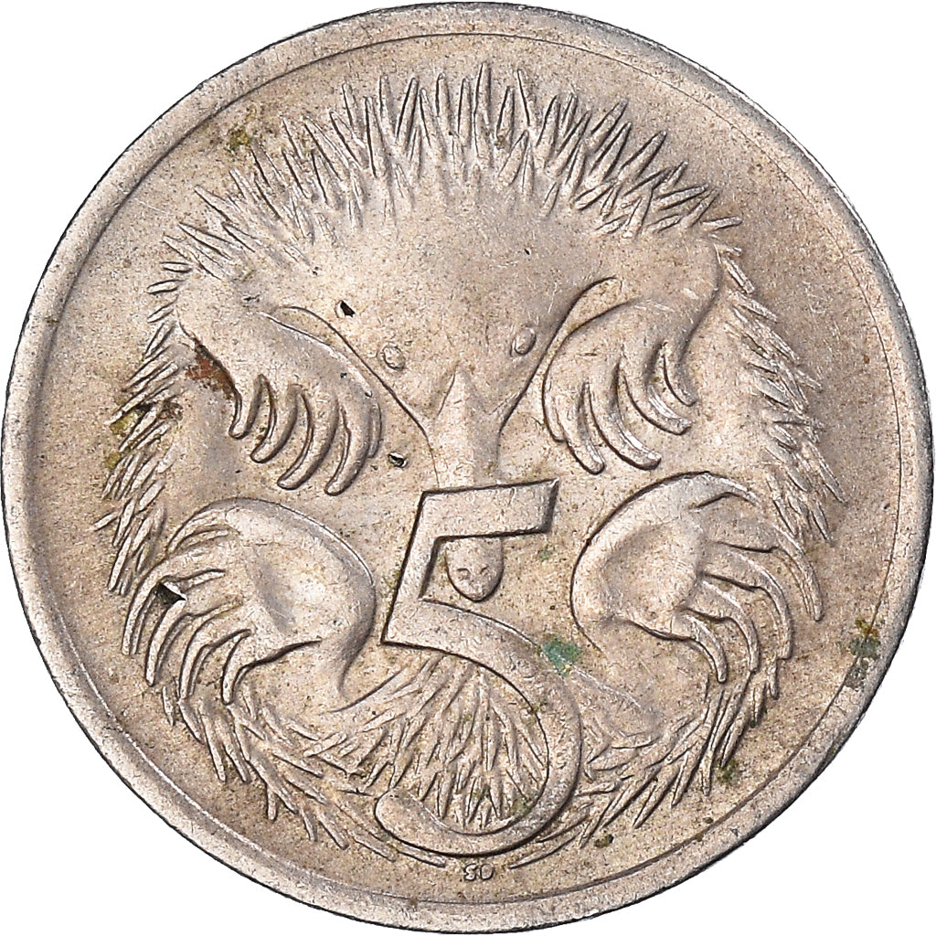 Coin, Australia, 5 Cents, 1969