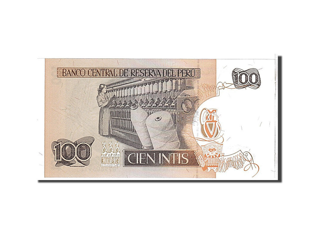 Banknote, Peru, 100 Intis, 1987, UNC(65-70)