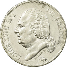 France, Louis XVIII, 5 Francs, 1822, Paris, Argent, SUP, Gadoury:614