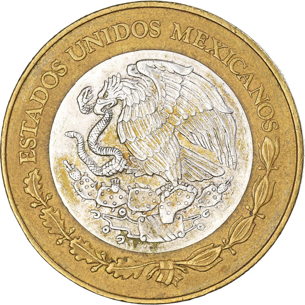 Moneda, México, 20 Nuevo Pesos, 1993