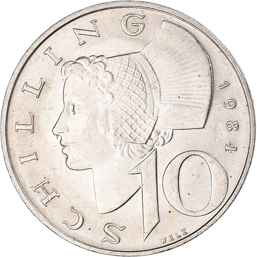 Moneta, Austria, 10 Schilling, 1984