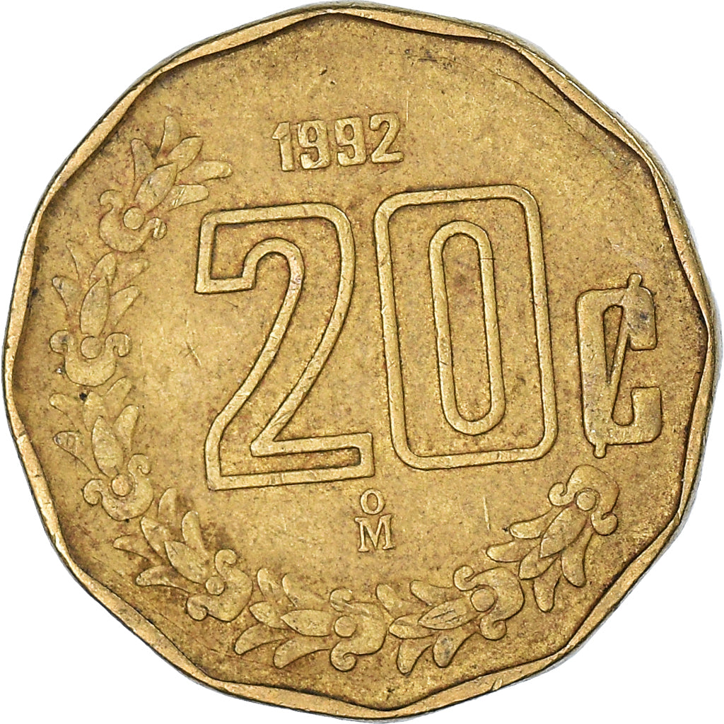 Moneta, Messico, 20 Centavos, 1992