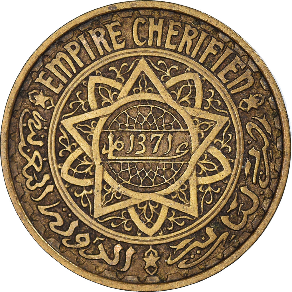 Moneta, Marocco, 50 Francs, 1371