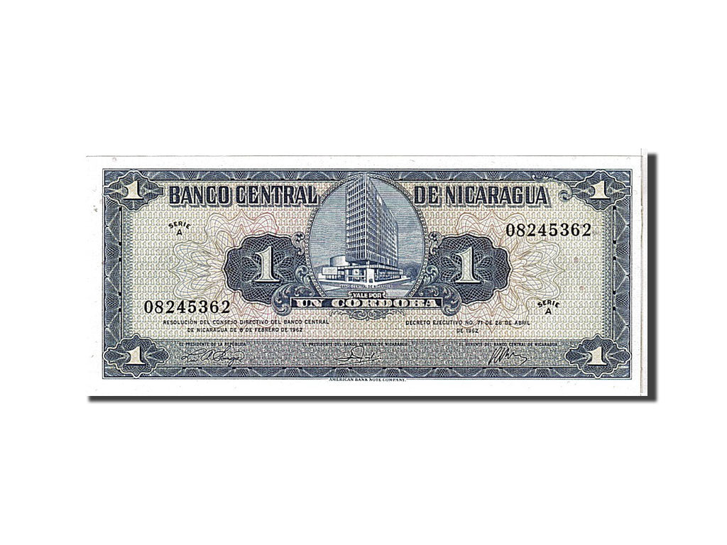 Nicaragua, 1 Córdoba, 1962, KM #107, UNC(65-70), 08245362