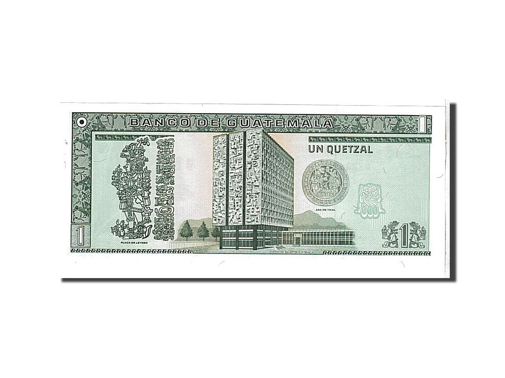 Billete, 1 Quetzal, 1990, Guatemala, KM:73a, UNC