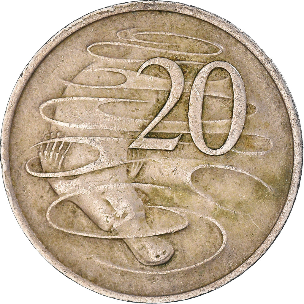 Coin, Australia, 20 Cents, 1972