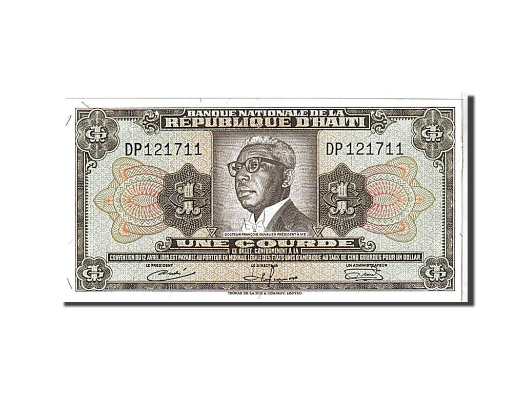 Haiti, 1 Gourde, 1919, KM #196a, UNC(65-70), DP121711