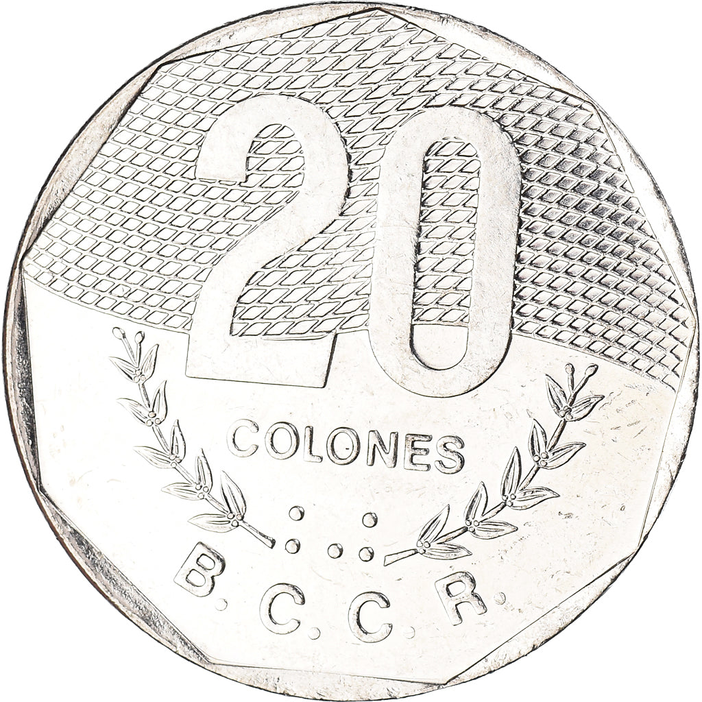 Moneda, Costa Rica, 20 Colones, 1994