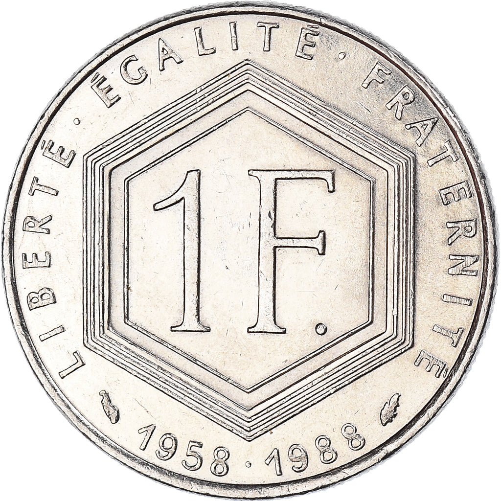 Coin, France, Franc, 1988