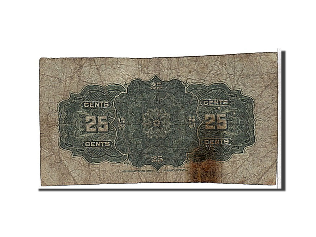 Banknote, Canada, 25 Cents, 1900, VG(8-10)