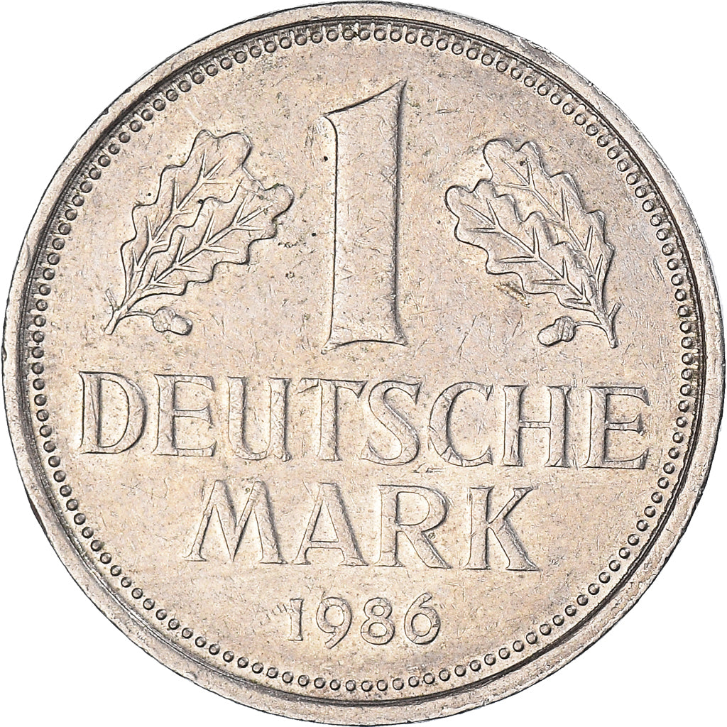 Coin, GERMANY - FEDERAL REPUBLIC, Mark, 1986