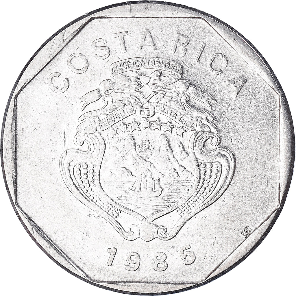 Coin, Costa Rica, 10 Colones, 1985