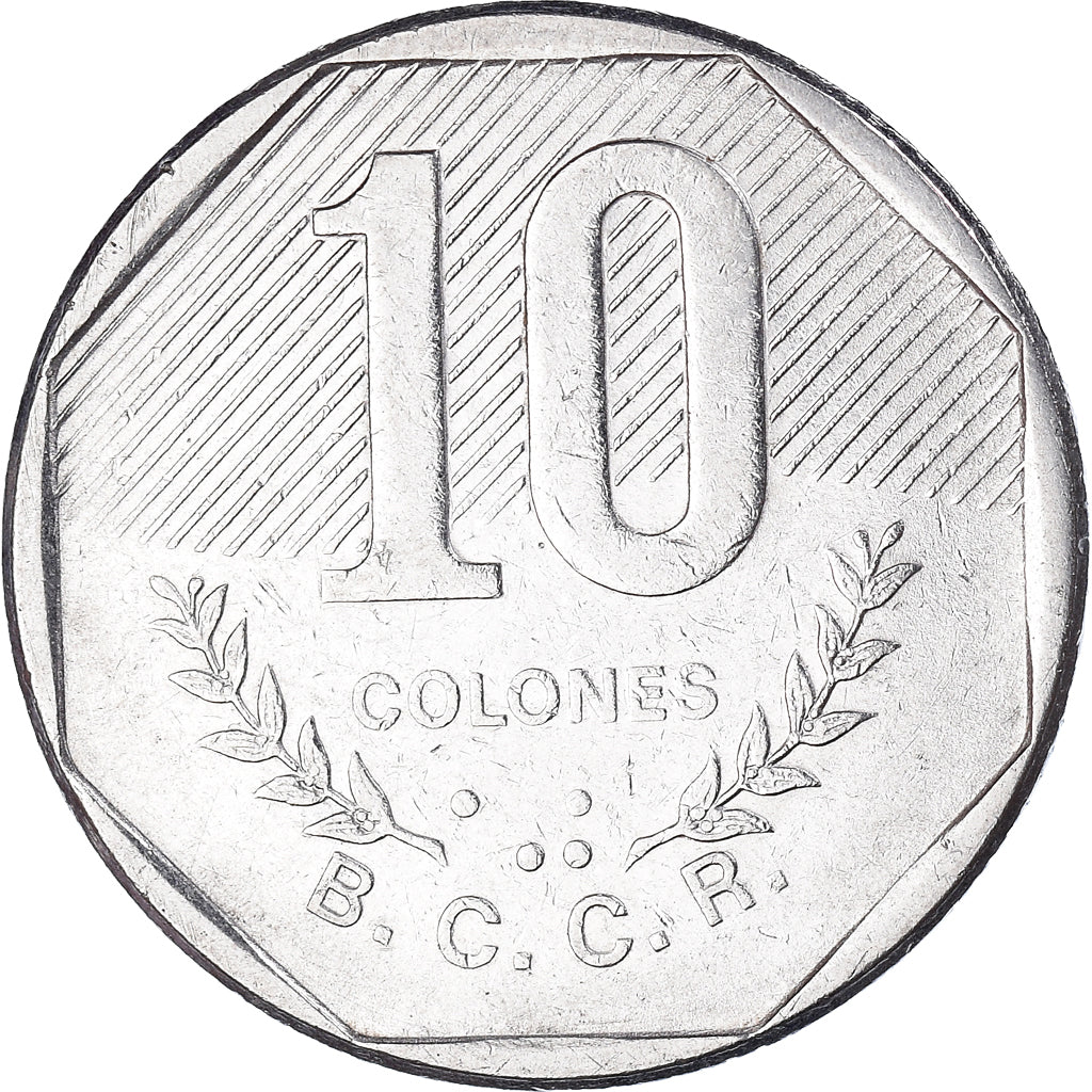 Coin, Costa Rica, 10 Colones, 1985