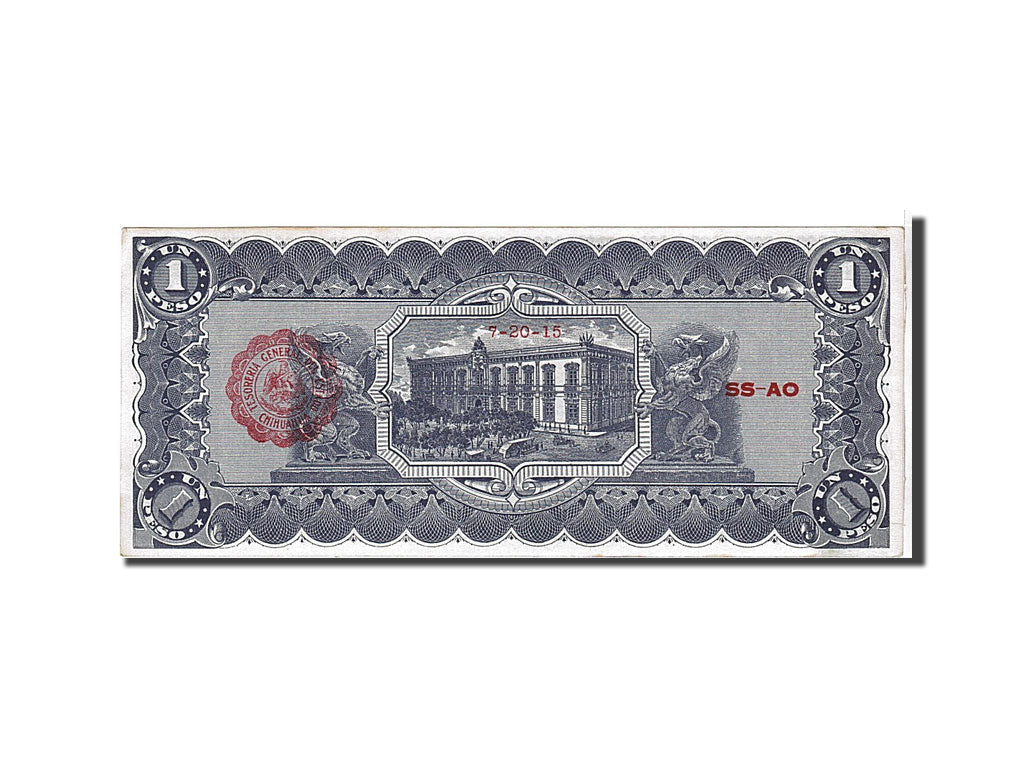 Banknote, Mexico - Revolutionary, 1 Peso, 1915, KM:S530e, UNC(63)