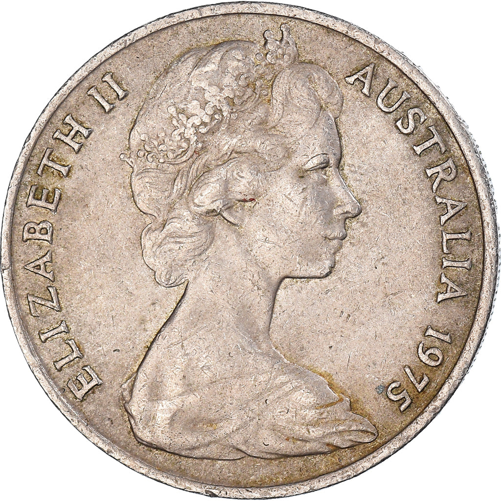 Coin, Australia, 20 Cents, 1975