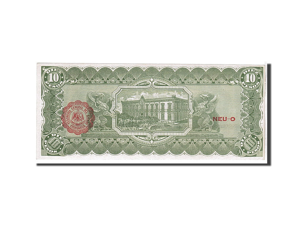 Billete, 10 Pesos, 1915, México - Revolucionario, KM:S535a, UNC
