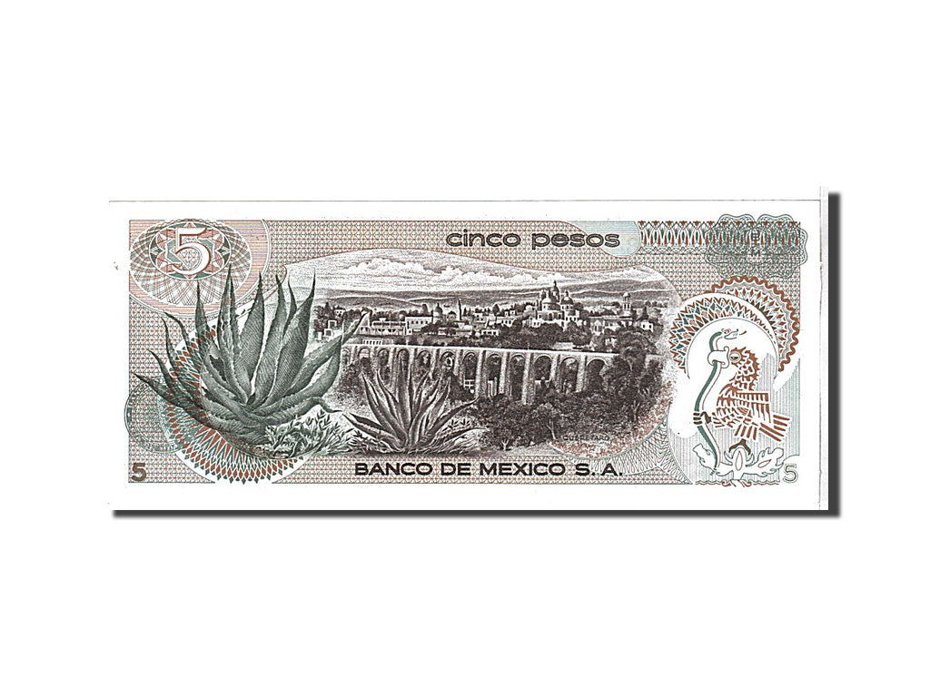 Billete, 5 Pesos, 1972, México, UNC