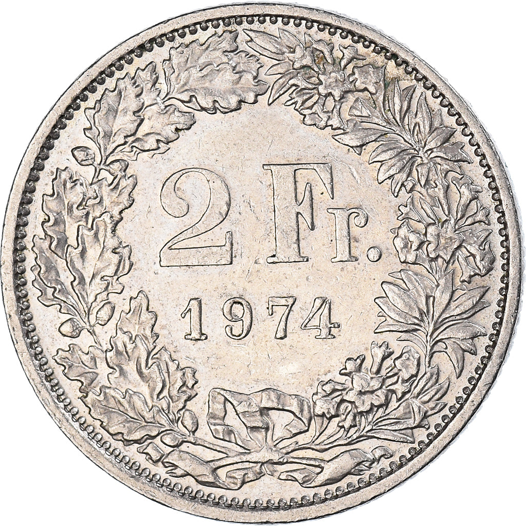 Moneta, Szwajcaria, 2 Francs, 1974