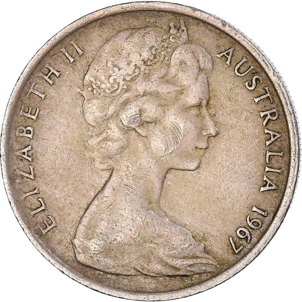 Coin, Australia, 10 Cents, 1967