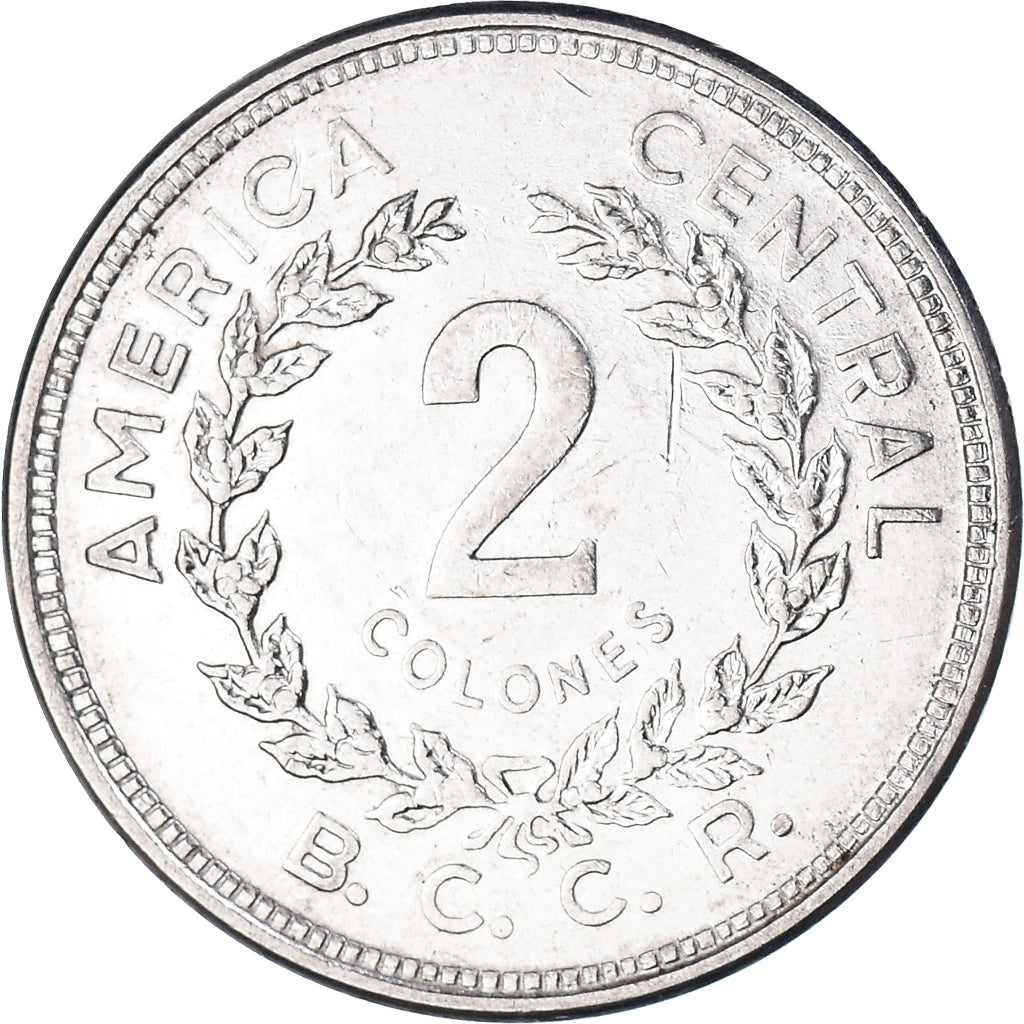 Monnaie, Costa Rica, 2 Colones, 1982