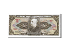 Banknote, Brazil, 5 Cruzeiros, 1962, KM:176a, UNC(65-70)