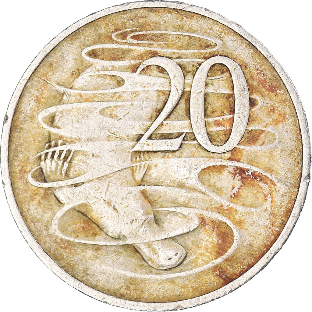Moneta, Australia, 20 Cents, 1966